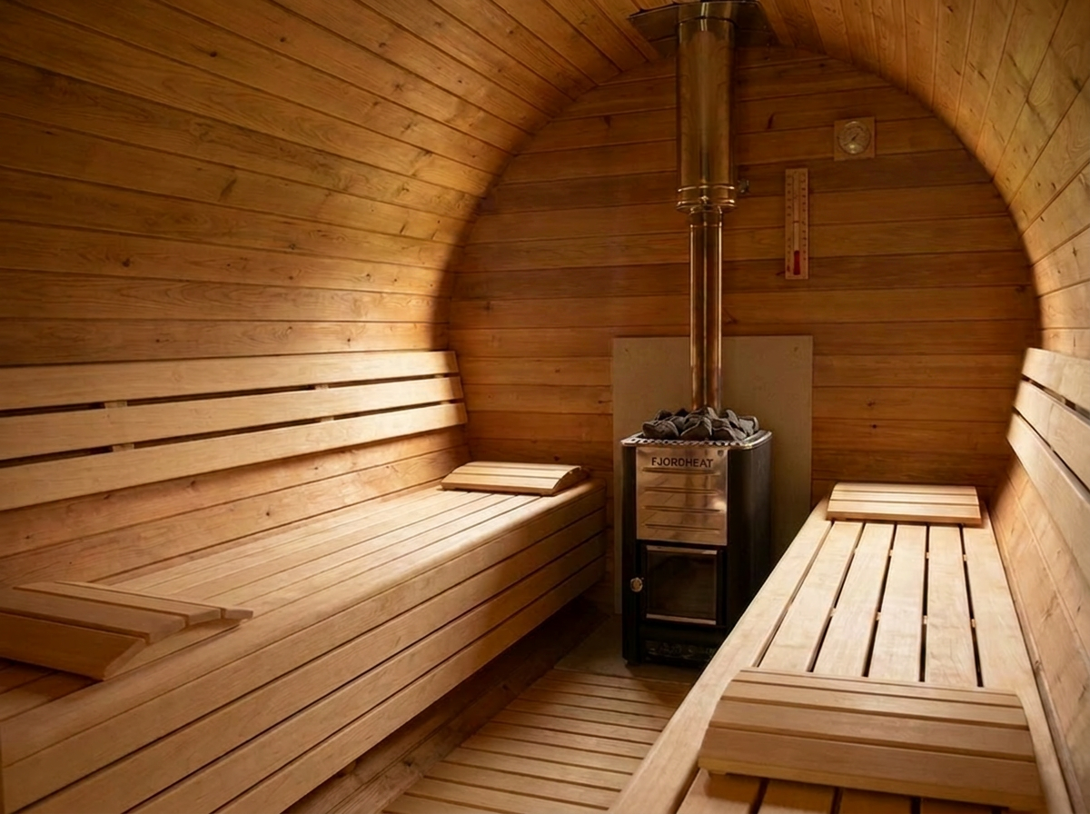 Sauna extérieur compact — Photographie de référence (2)